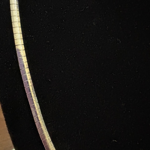 Safi Kilima Teardrop Tanzanite Pendant 18" Omega Necklace Silvertone NEW - Picture 7 of 11